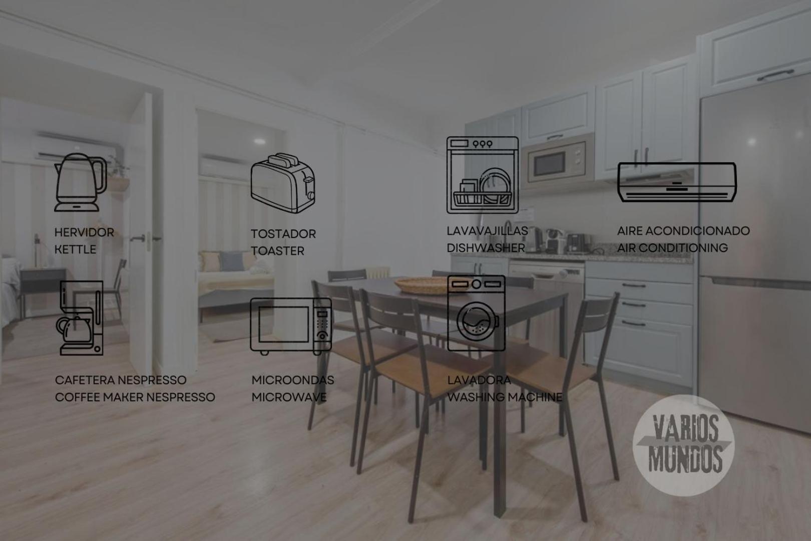 Nuevo Apt De 9Pax En La Cava Alta Centro De Madrid E1 Экстерьер фото